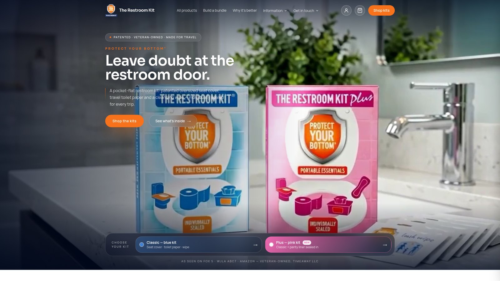 The Restroom Kit homepage hero