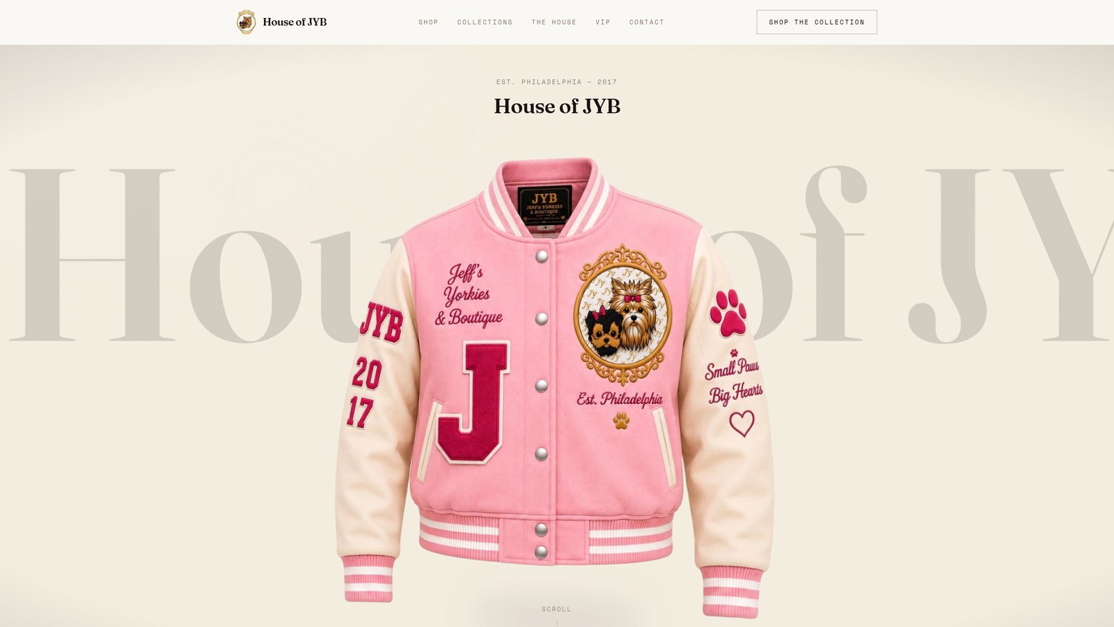 House of JYB homepage hero