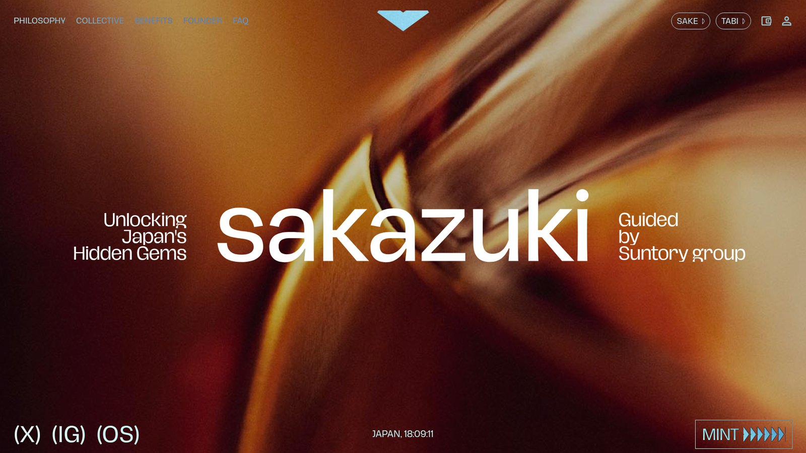 Sakazuki homepage hero
