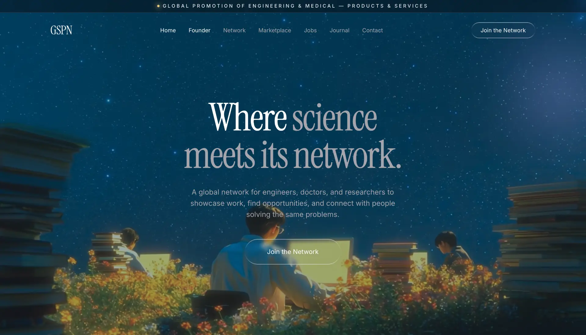 Global Science Circles homepage hero